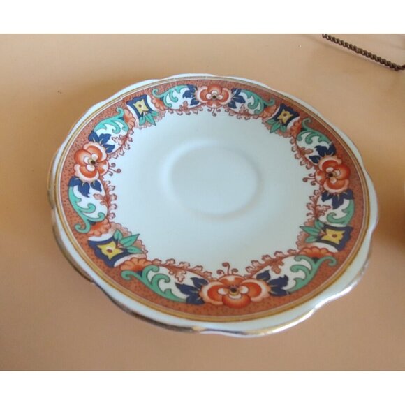 Antique Royal Albert Tea Cup & Saucer Set Imari Style 1920's - Picture 8 of 14